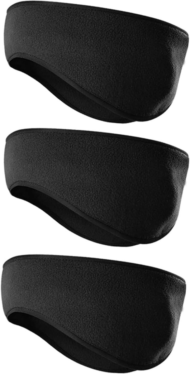 Sporthoofdbanden 3-pack - Fleece warm - Flexibel en elastisch - Ideaal voor yoga - ShopVlot