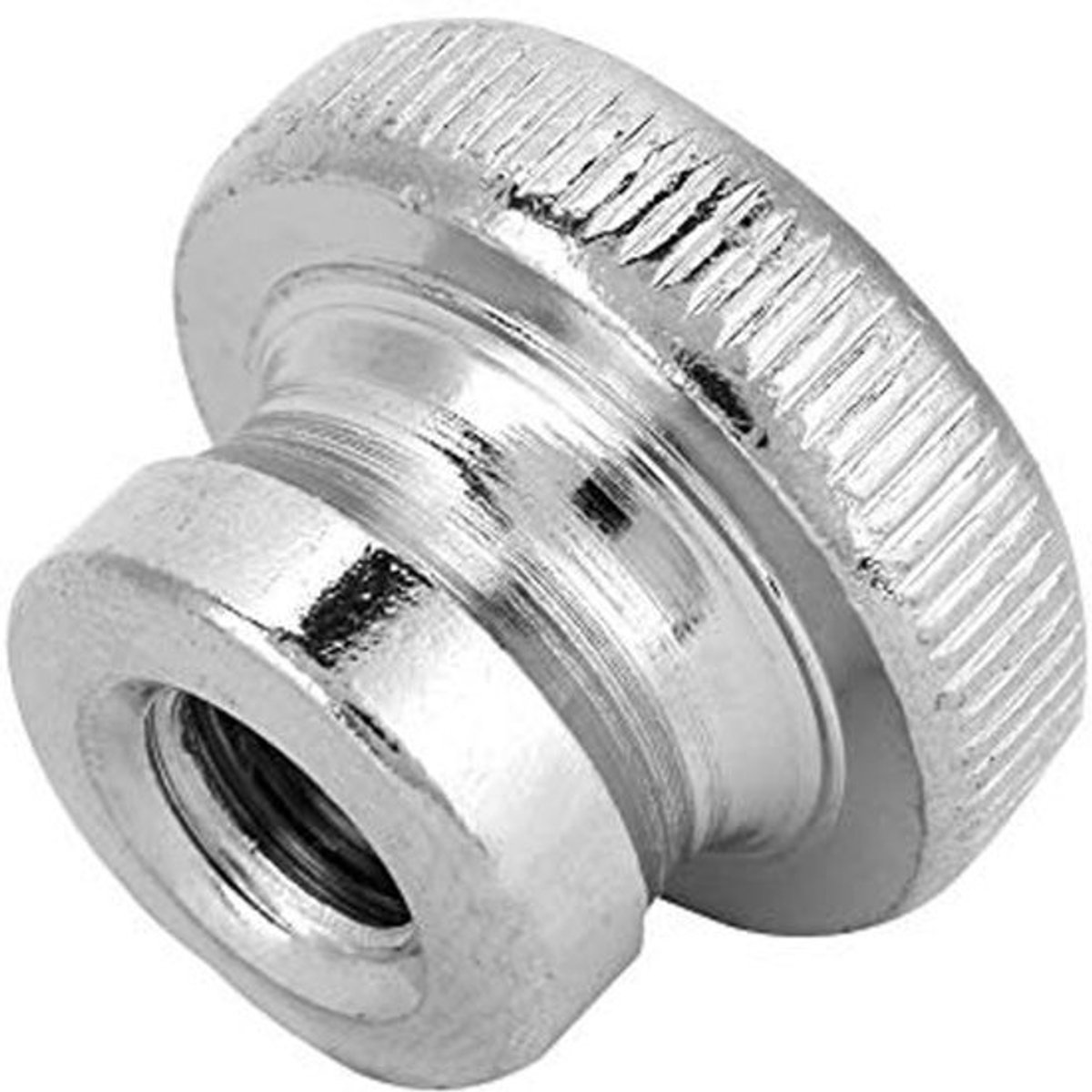 M4-M10 Knurled Moer in Carbonstaal - Roestvrij Coating - 2 Stuks