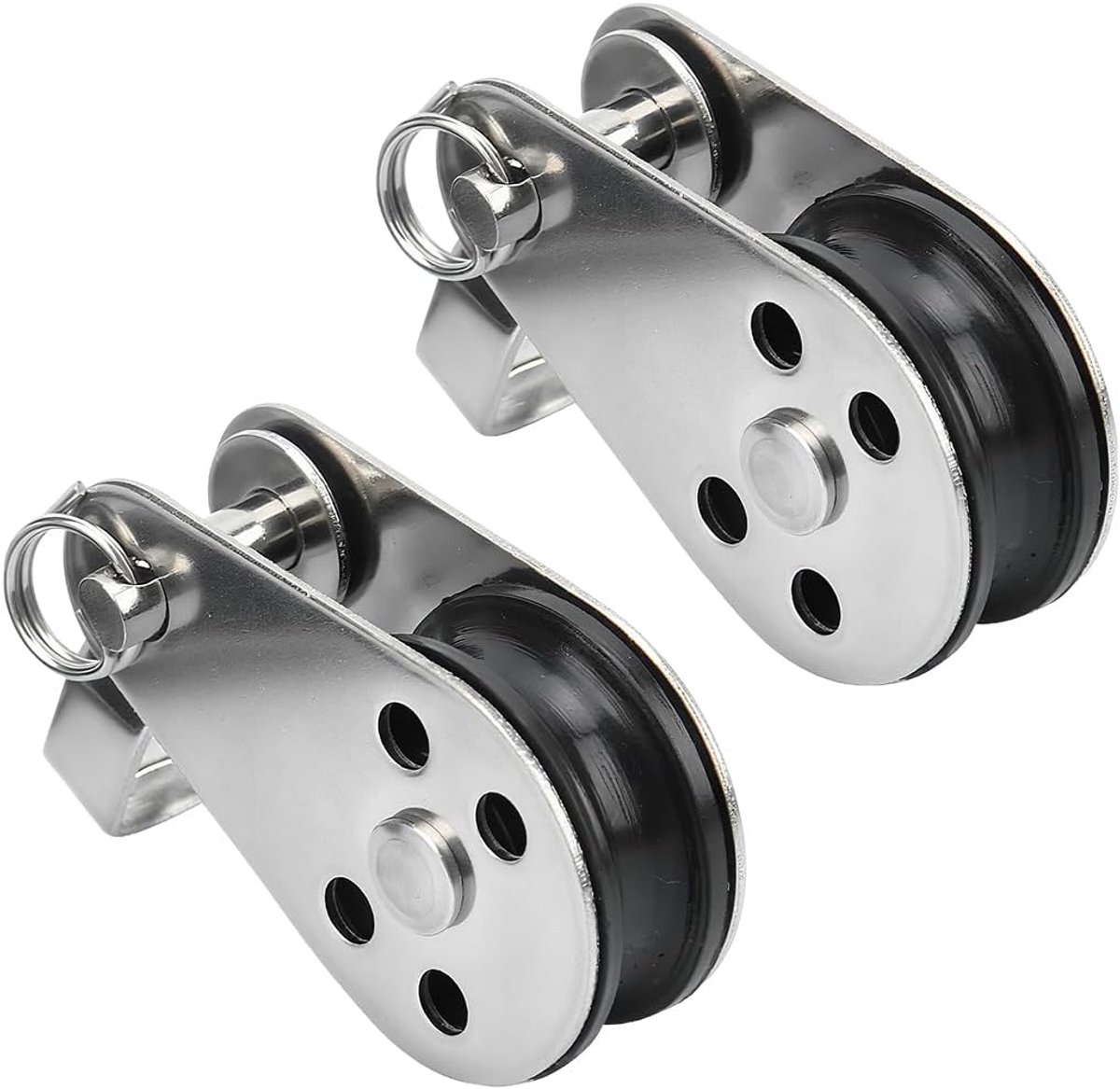 Pulley 2 Pack RVS 316 - Stalen kabelpulley - Voor kajaks en fitness - Sterk en duurzaam - ShopVlot