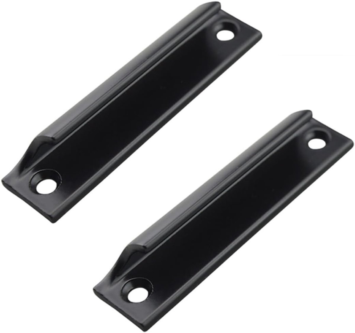 Deurklink balkon 2 stuks - aluminium legering - zwart - ideaal voor schuifdeuren - ShopVlot
