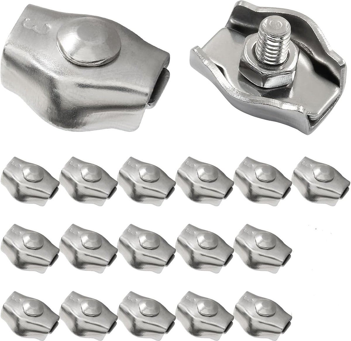 Kabelklemmen M3 - roestvrij staal 304 - voor draden 1,5-3 mm - eenvoudig te installeren - ShopVlot