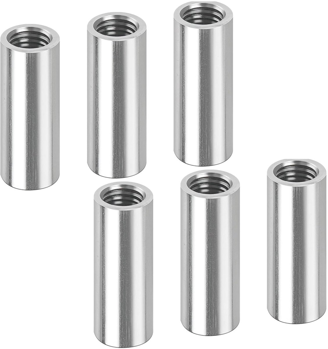 Ronde verbindingsmoeren M8 x 30 mm - Roestvrij staal 304 - Sterk en duurzaam - Ideaal voor bevestiging - ShopVlot