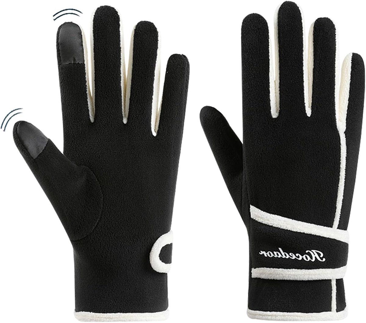 Winterhandschoenen voor vrouwen - Dikke gebreide handschoenen - Winddicht - Ideaal voor buitenactiviteiten - ShopVlot