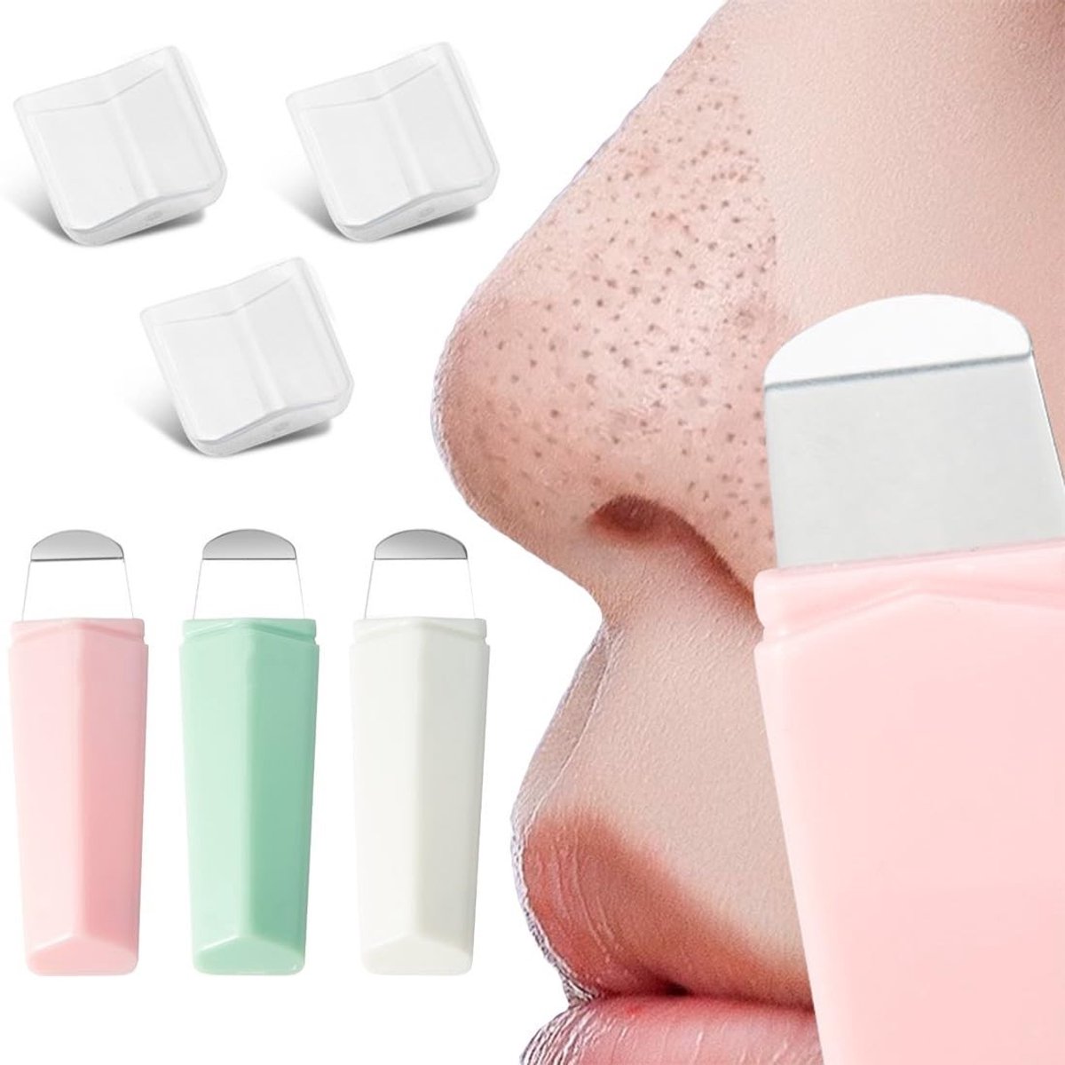 Solidchoice - 3 Stuks Siliconen Blackhead Verwijderaar voor Diepe Huidreiniging
