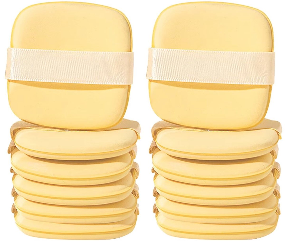 Set of 12 Makeup Sponges Washable Reusable Makeup Sponge Ultra Soft Beauty Sponge Wet Dry Makeup Tool Liquid - ShopVlot