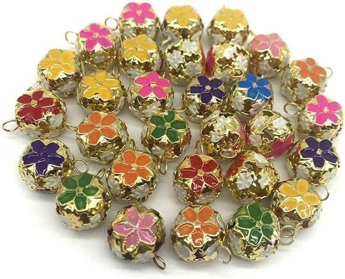 Deolven 50 Pcs Small Bell Metal Bells for Christmas Tree Decoration Decoration Party Animals Bells Dog Cat - ShopVlot