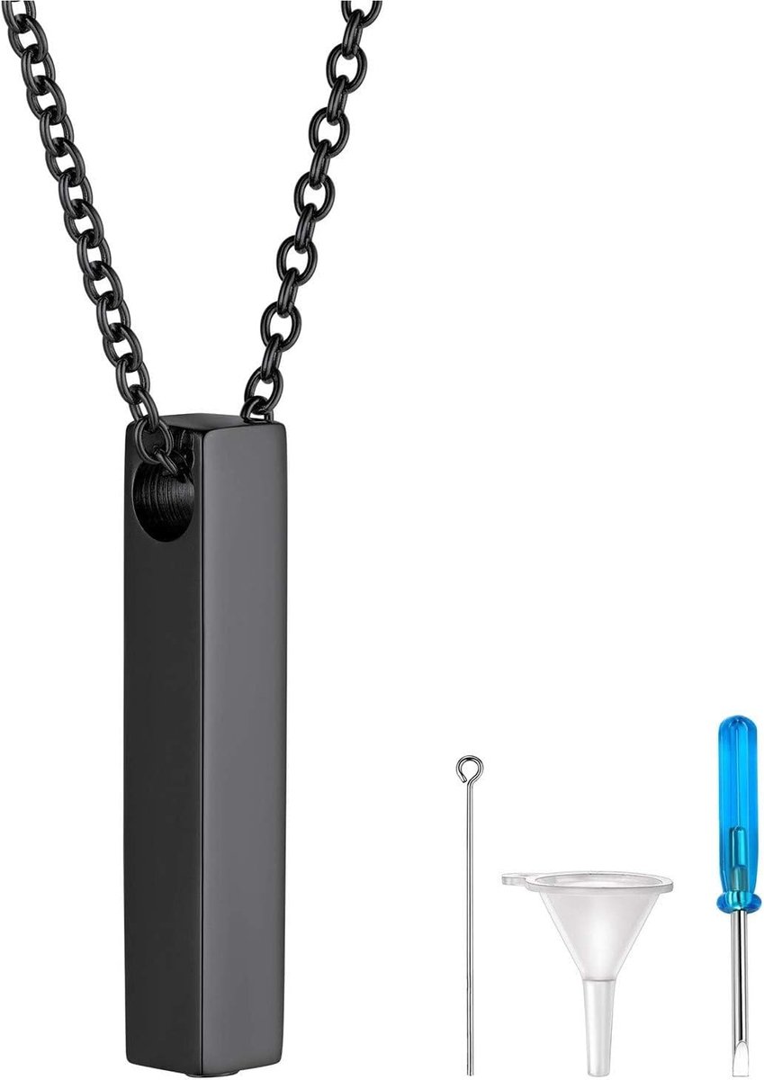 FindChic Urn Ketting voor Ashes Mannen Vrouwen, Memorial Crematie Sieraden Keepsake Hanger Kettingen voor Mensen - ShopVlot