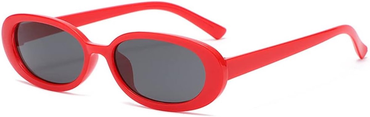 Retro Oval Sunglasses with Small Frame Men and Women Trend Simple Sunglasses Street Photography Sunglasses - ShopVlot