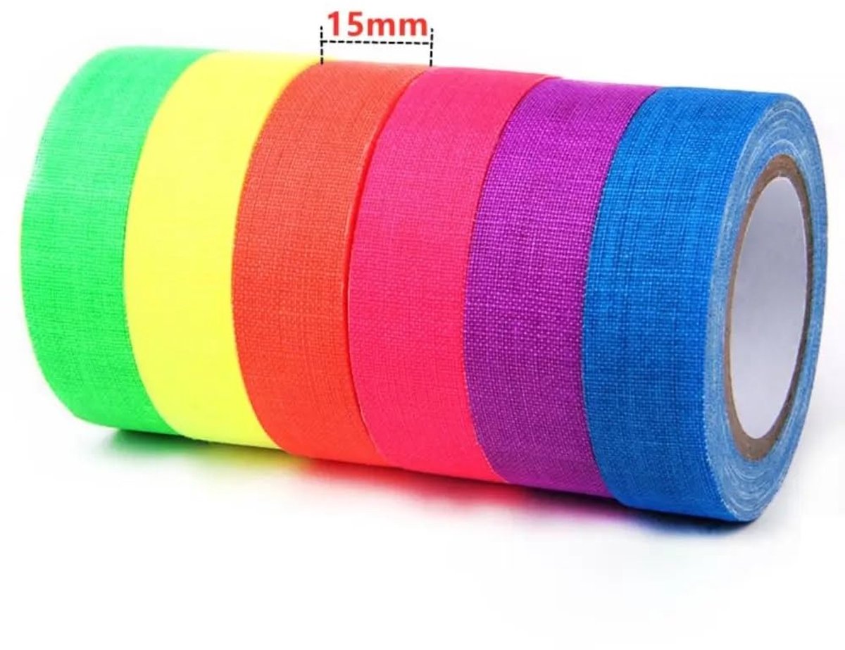 Neon Tape UV Blacklight - Pink - 5m - Luminous Adhesive Tape Glow in the Dark - ShopVlot