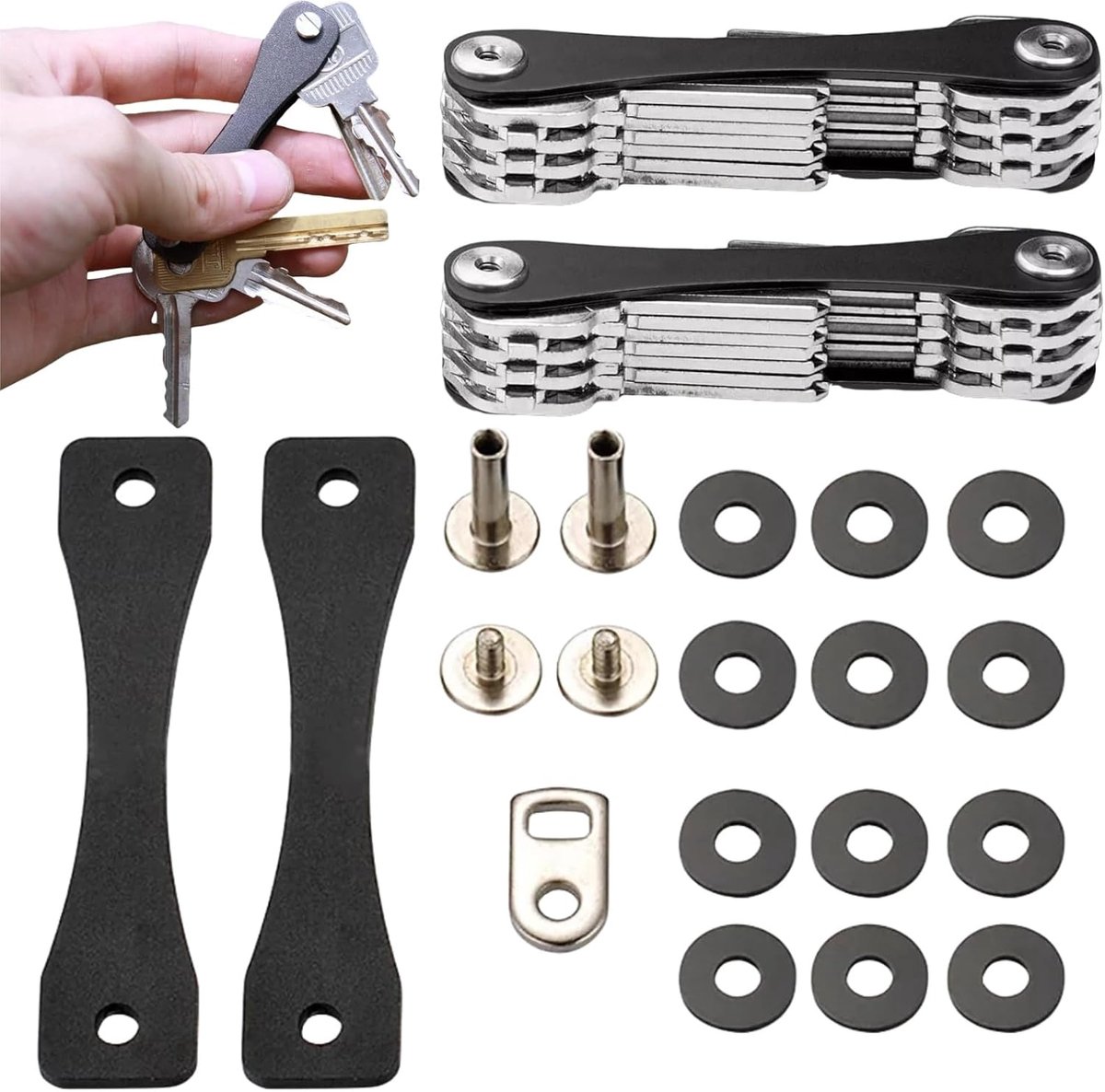 Key Chains, 2 Pcs Key Organizer, Unisex Keychain, Wallet, Keychain for Men, Brand Key Organizer for Home, Car - ShopVlot