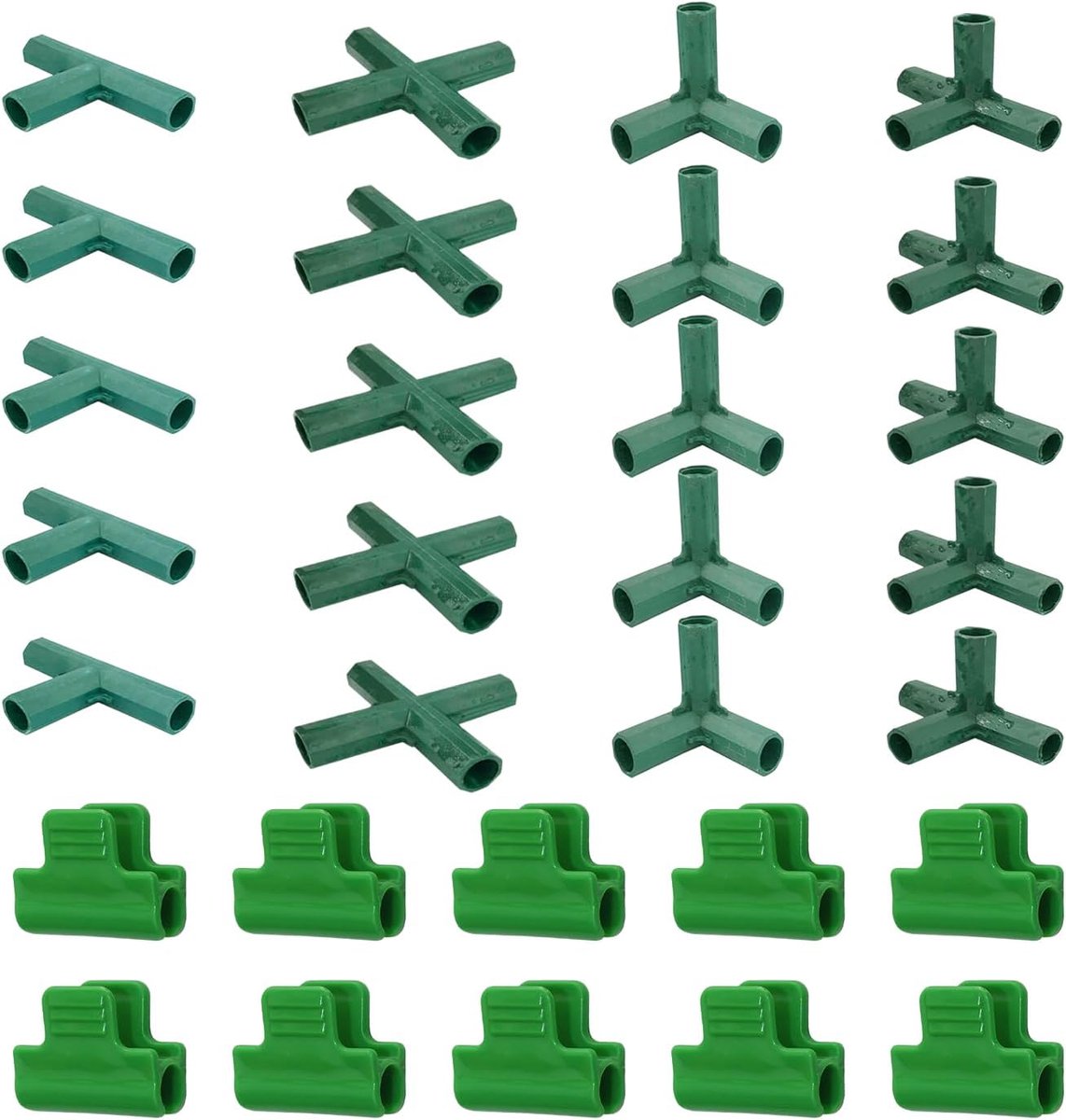 20 Pack Greenhouse Connectors, 10 Pack Laminating Clips, Greenhouse Drainage Slot Accessories, Greenhouse Frame - ShopVlot