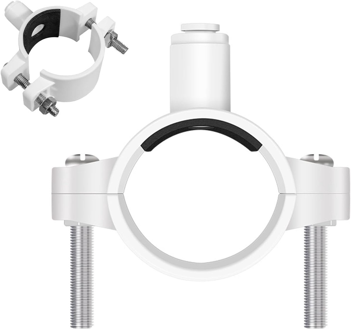 1 Piece Water Filter Drain Clamp Plastic Water Filter Tube Clamp for 1/4 Inch PE Pipe Kitchen Drain Clamp Accessories - ShopVlot