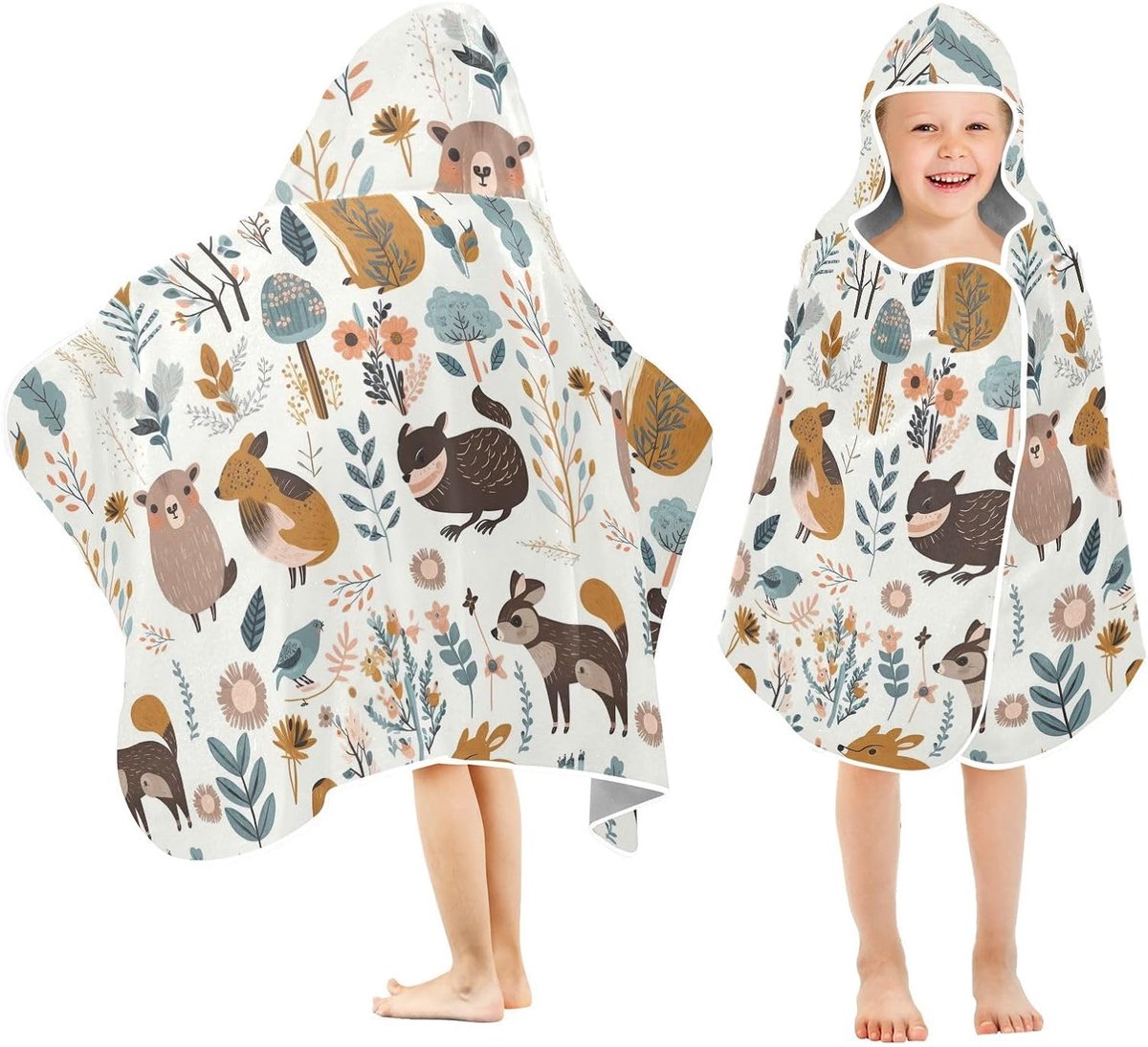 Kinderbadlaken met capuchon - Absorberende handdoek - Na het baden - Zacht en ademend - 59