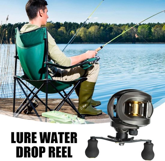 Baitcastingspoel - Zoutwaterspoel - Vissen op zee - Hoge snelheid stabiliteit - Aluminium - Linkerhand — afbeelding 5