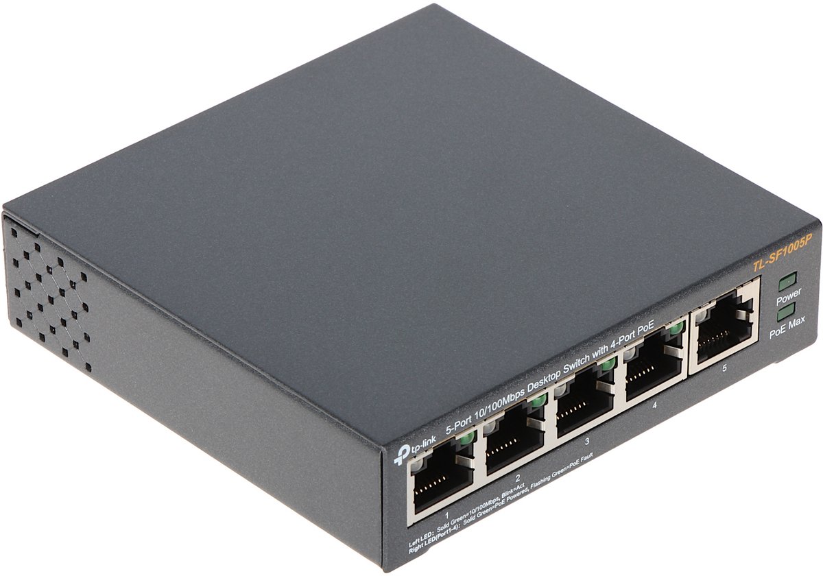 TP-Link TL-SF1005P - Netwerk Switch- Unmanaged -PoE Switch - 5 poorten