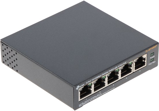 TP-Link TL-SF1005P - Netwerk Switch- Unmanaged -PoE Switch - 5 poorten