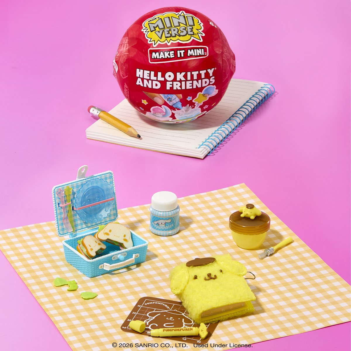 Miniverse - Make It Mini Hello Kitty and Friends - Series 4 - Knutselset - Miniaturen Maken — cadeau in Hobby - foto 5