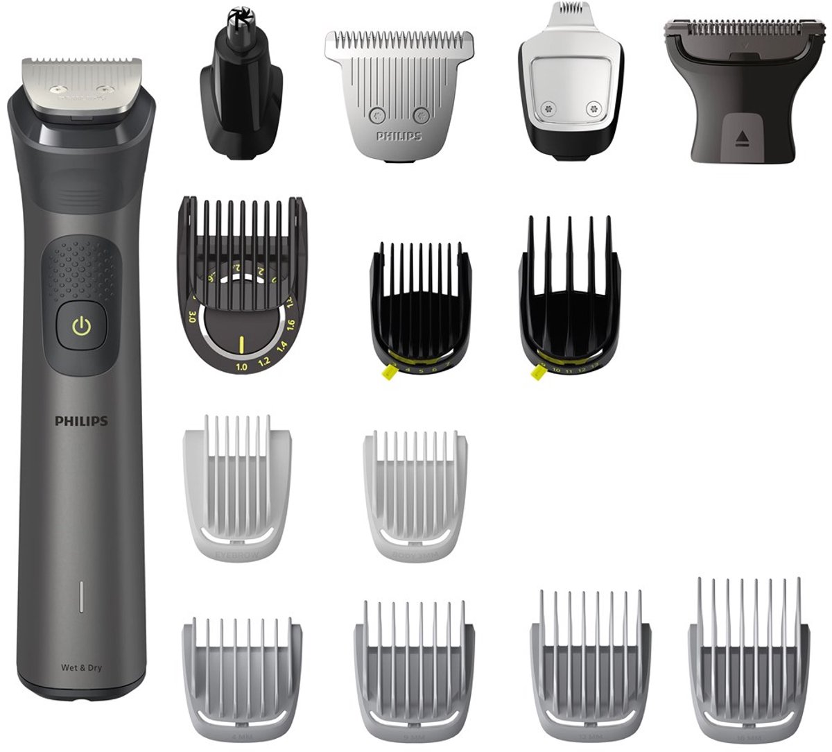 Philips Series 7000 MG7940/75 - All-in-One Trimmer - 15-in-1 - Gezicht, Haar & Lichaam - Zilver