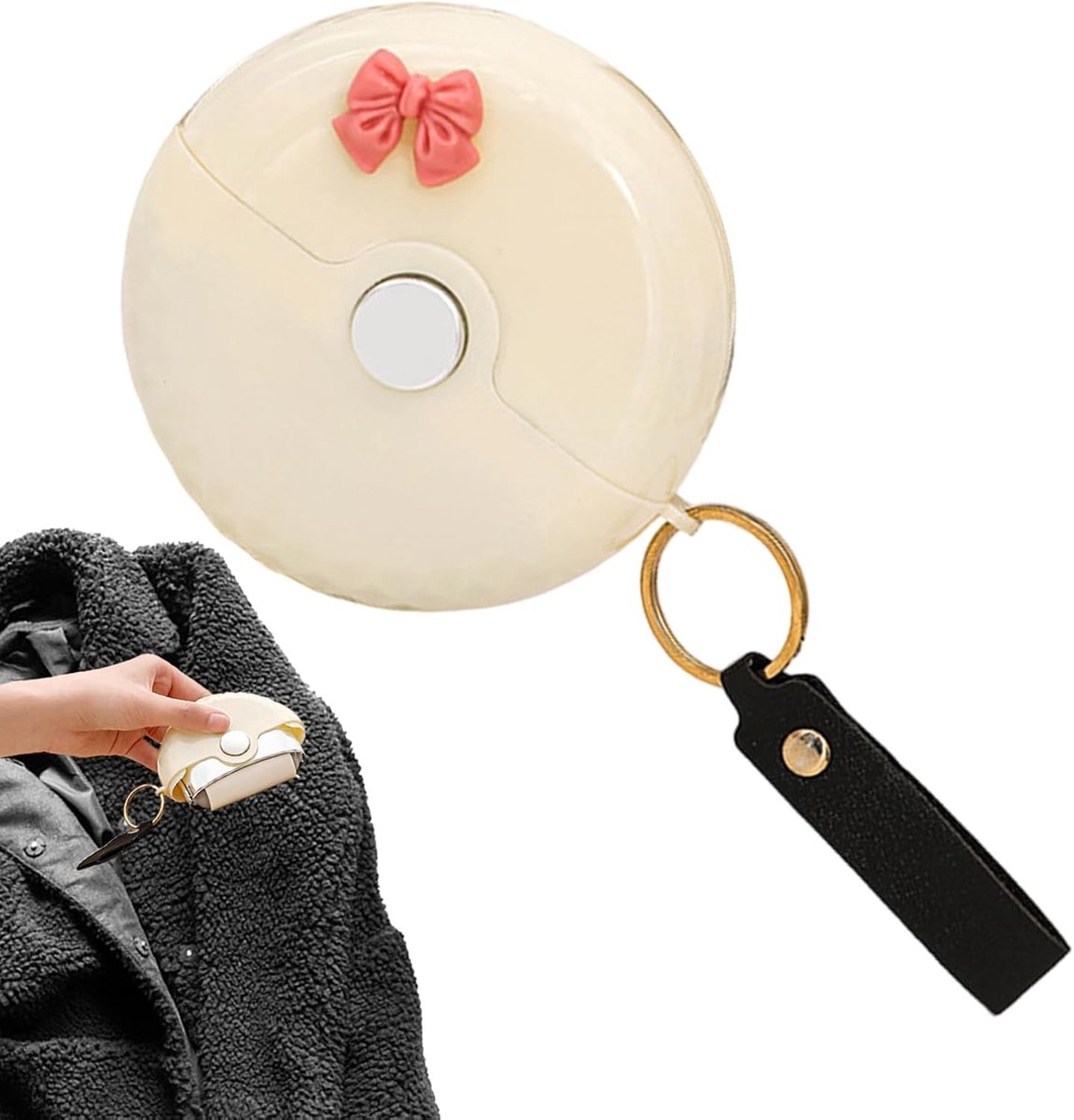 Pluisverwijderaar Roller - Kleding Reiniger - Snel Kleding Schoon - Met Ingebouwde Schraper - Compact Formaat - Wit