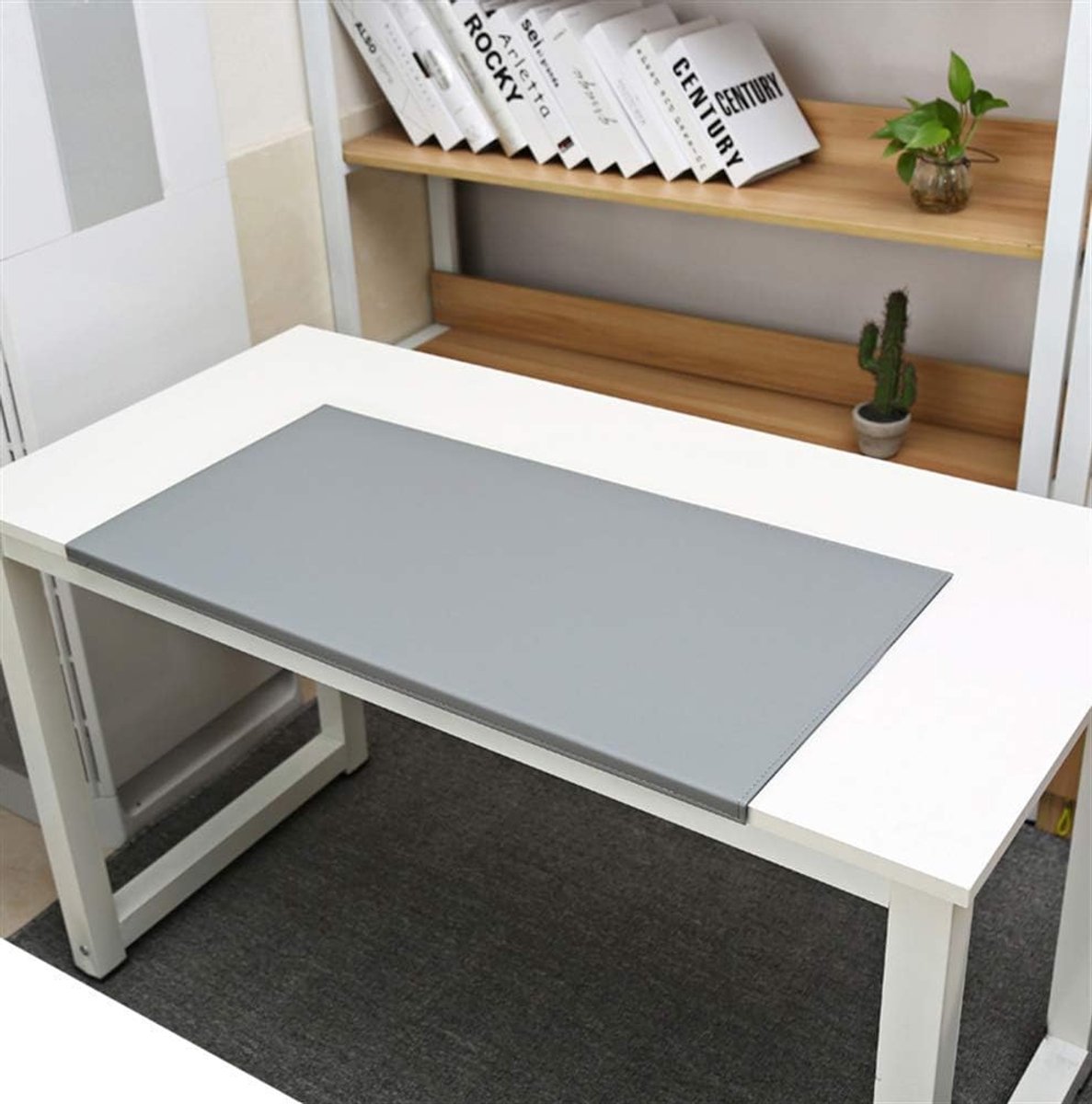 Bureau Onderlegger - Bureau Mat - Schrijven Werken - Waterdicht Krasbestendig - 120x60 cm - Grijs