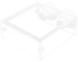 Aquarium Voeder - Visvoerbak - Vissen Voeren - Voerring Ontwerp - 15 cm - Transparant