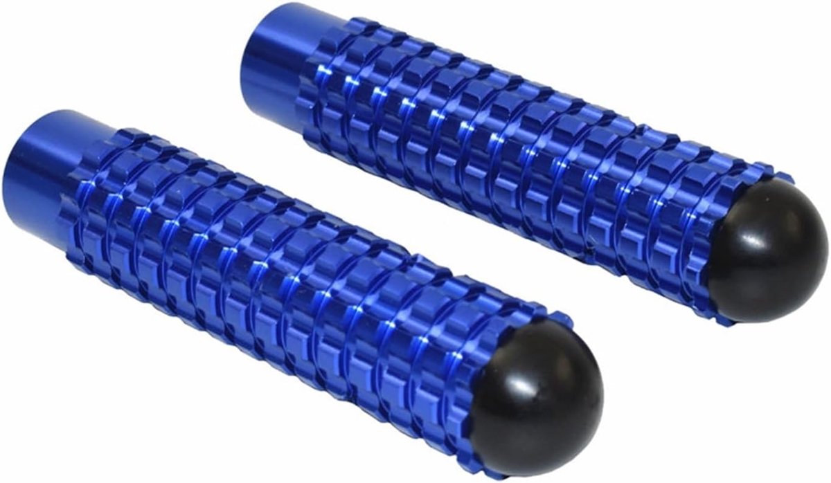 Motorfiets Voetsteunen - Pedalen Ruiters - Comfortabel Rijden - Universele Bevestiging - 300 g - Blauw