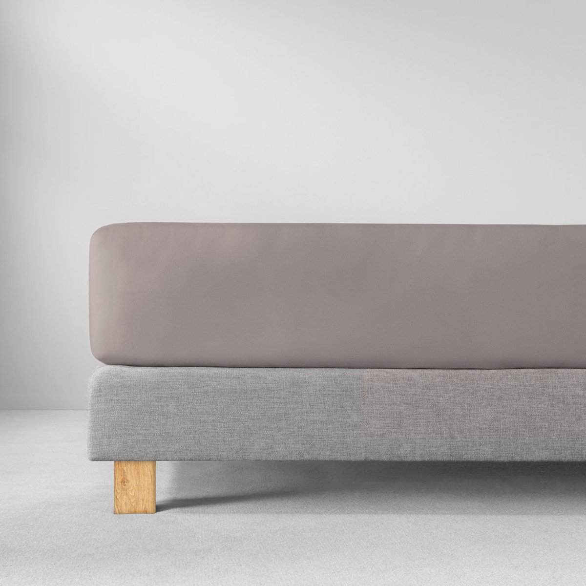 Estella 800 Fein-Jersey - Hoeslaken - 100 x 200 cm - Grijs