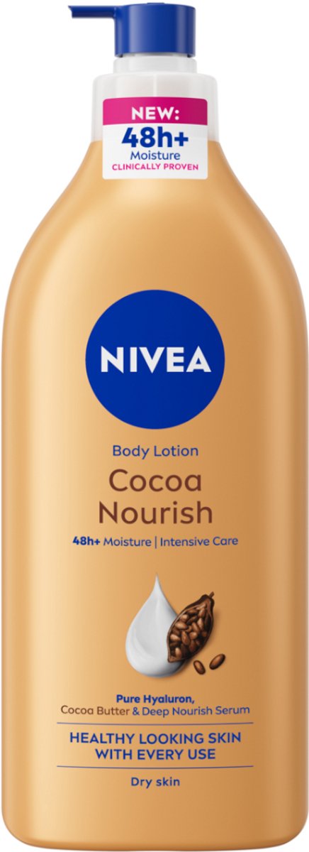 Nivea Cocoa Butter - Lichaamsbalsem - 625 ml - Diepe Hydratatie - Hyaluron en Cacaoboter