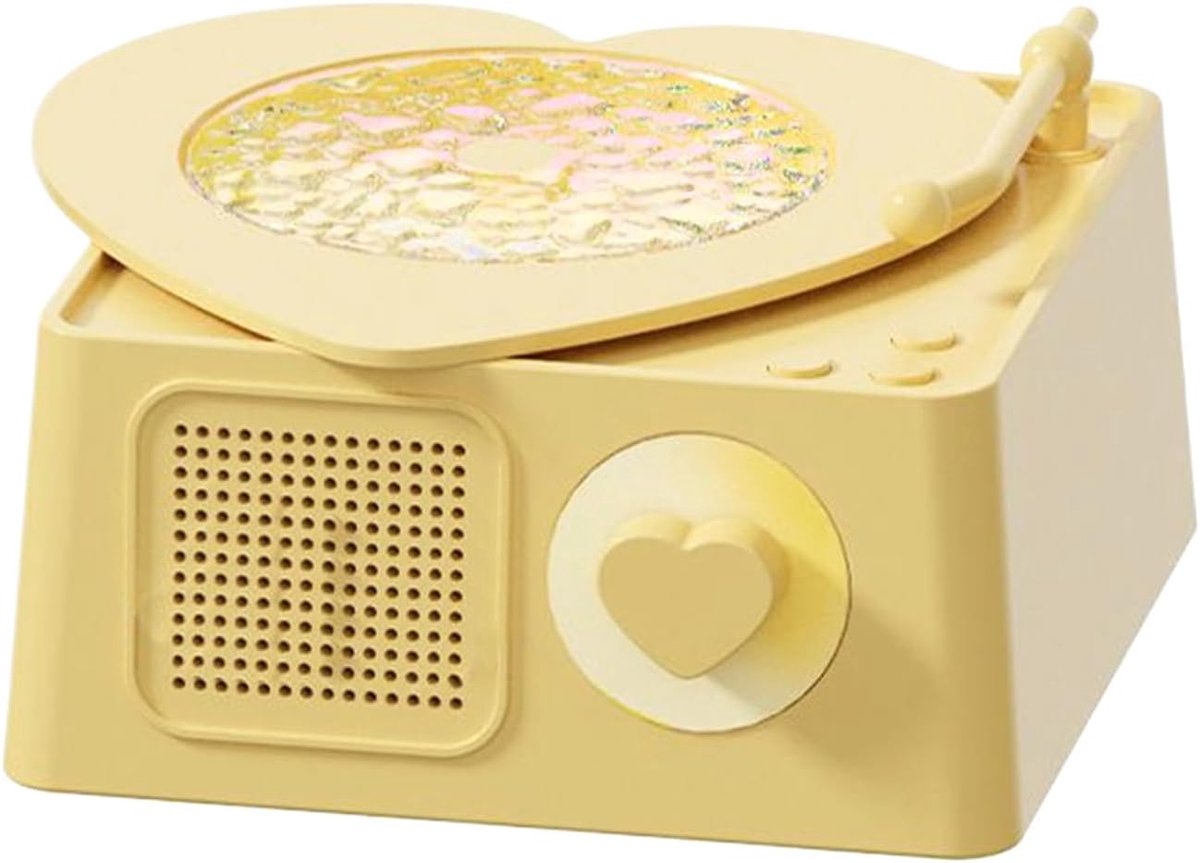 Draadloze Muziekspeler - Draagbare Speaker - Outdoor Entertainment - Dynamische LED Verlichting - 8 x 13.5 cm - Geel