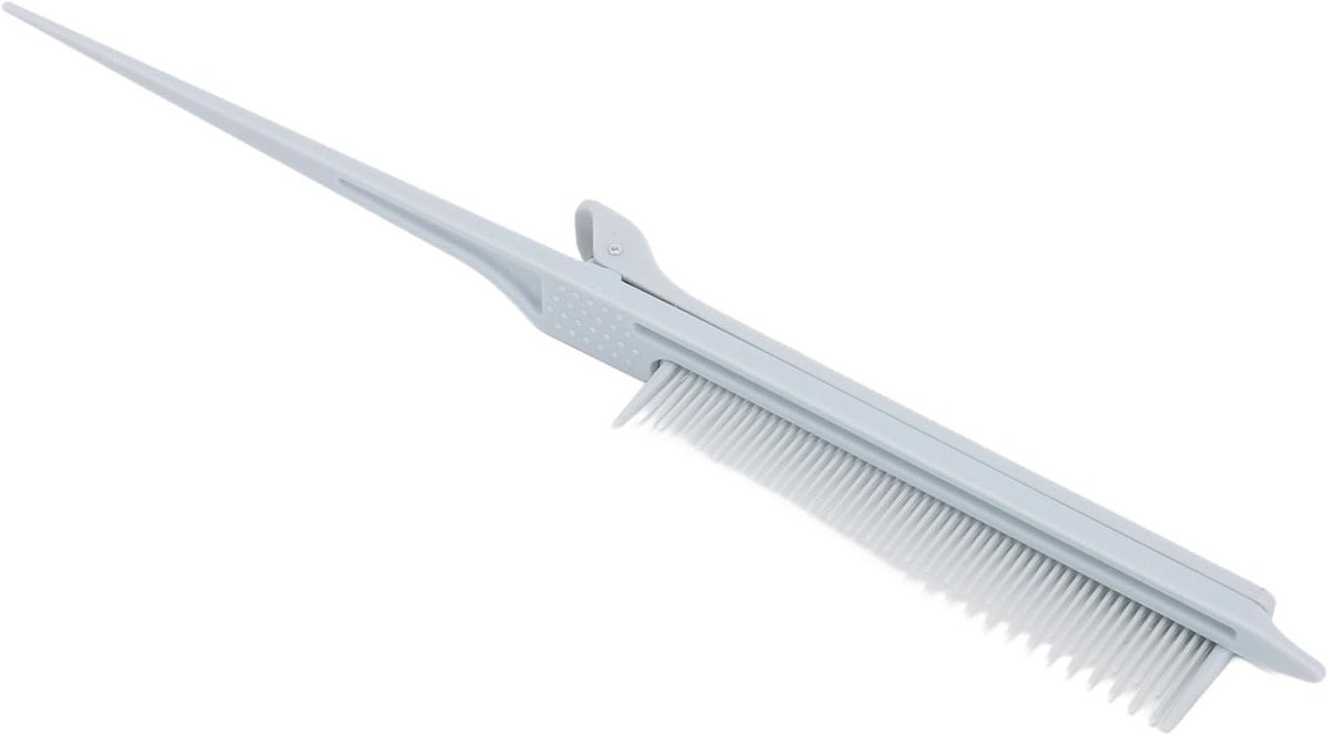Haarkam met Clip - Stylingkam Sorteerkam - Professionele Styling - Ergonomisch Handvat - 30 x 5 x 2 cm - Grijs