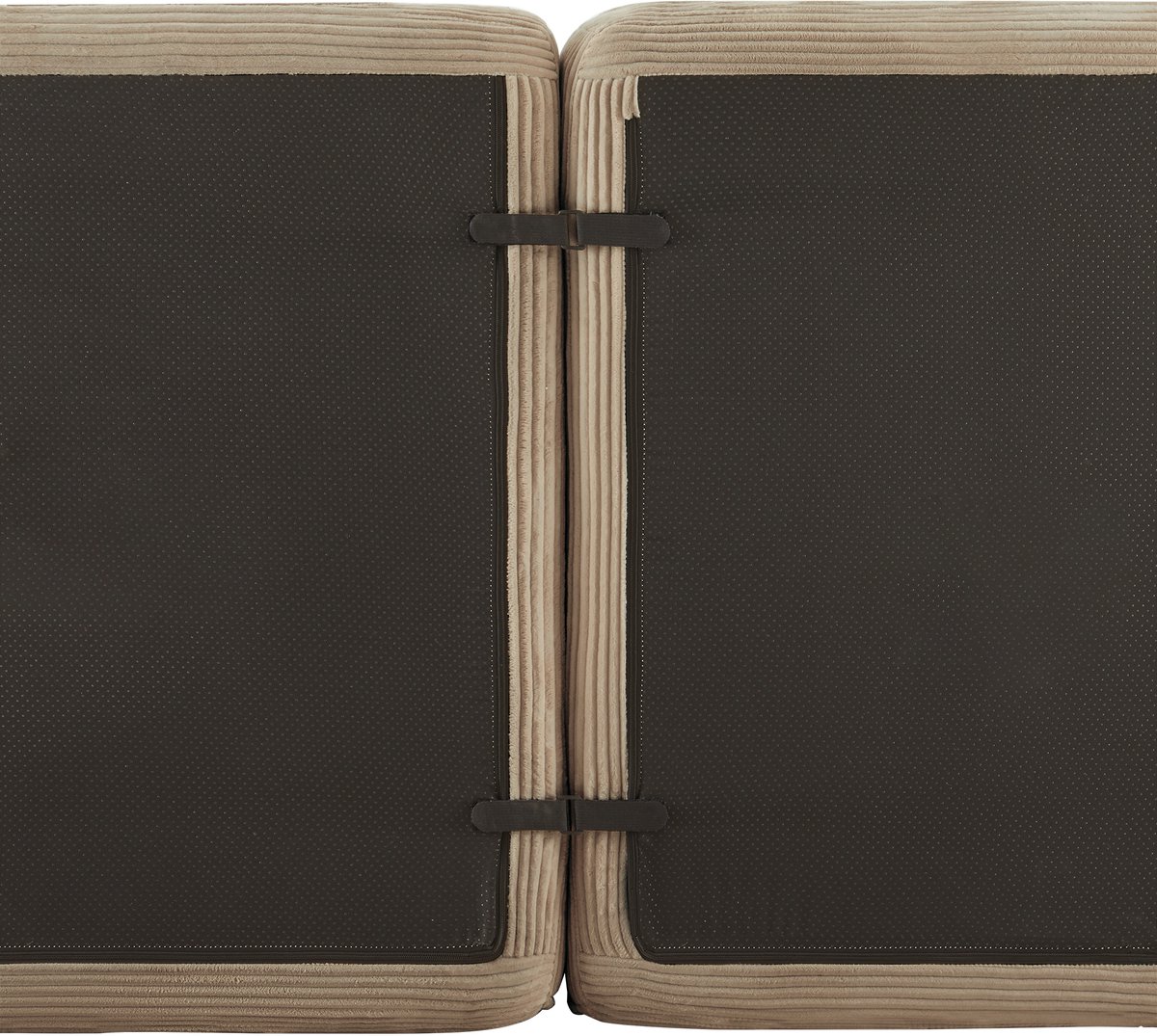 DESMIU Zitzak - Convertible Loungebed 180 x 125 x 26 Cm - 3 In 1 Stoel, Bank En Bed - Voor Woonkamer, Slaapkamer En Studentenkamer - Ribstof Lichtgrijs