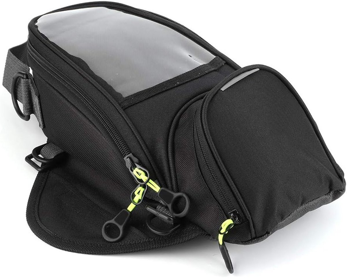 Waterdichte Motor Tanktas met Magnetische Bevestiging, Grote Transparante Venster en Navigatievak voor Motorfietsen