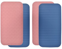 Dailygoods - Tapis de Yoga - Antidérapant - Bescherming voor Knieën en Ellebogen - 34 x 17 x 1 CM - Lichtgewicht - Geschikt voor Iedereen - 2 Stuks