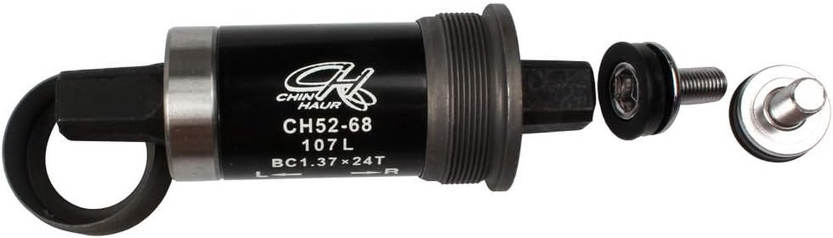 Trapas - Fietsonderdeel - Fietsen Onderhouden - Metalen Constructie - 107mm - Zwart
