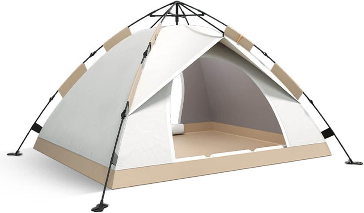 Pop-up Tent - Automatische Tent - Buiten Kamperen - Snel Opgezet - 3-4 Personen - Wit