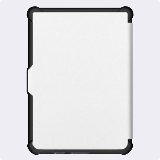 Hoes Geschikt voor Kobo Clara HD - Luxe E-reader Trifold Case - Bescherm Hoesje Book Cover - Wit — afbeelding 4