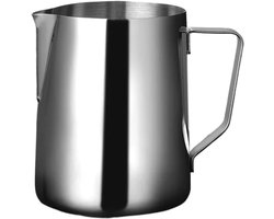 Melkopschuimer Kan - Latte Art Kruik - Koffie Maken - Druppelloze Uitloop - 150 ml - Zilverkleurig