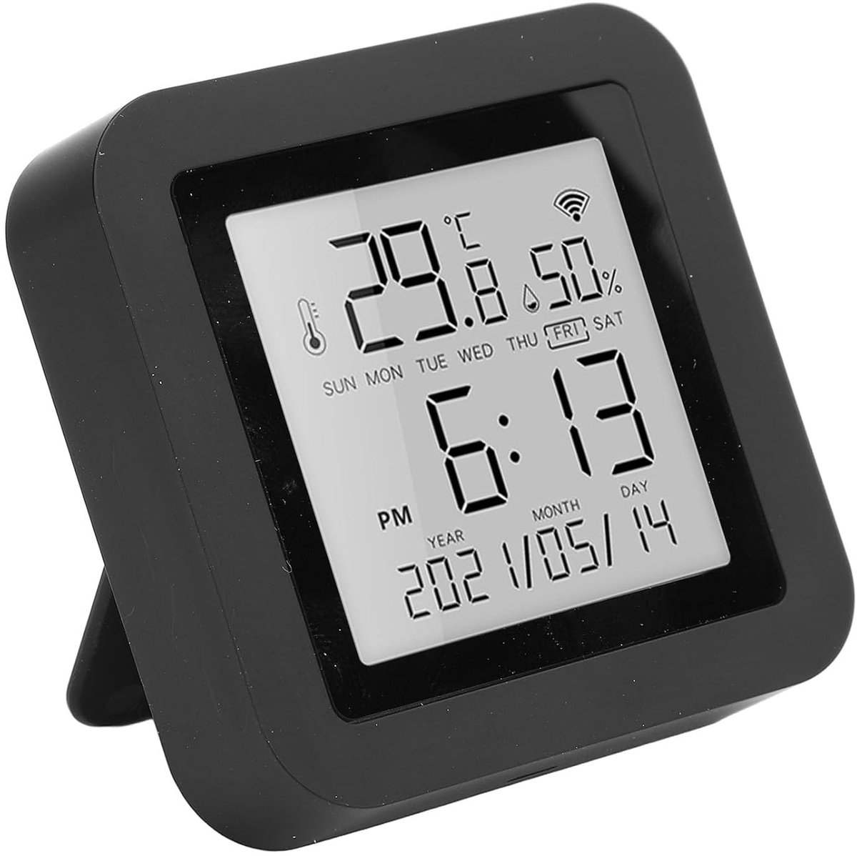 Digitale Hygrometer Thermometer - Vochtigheidsmeter Temperatuurmeter - Klimaat Bewaken - Zeer Nauwkeurige Sensoren - 0-60°C 0-99%RH - Zwart