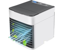 Draagbare Luchtkoeler - Persoonlijke Airco - Bureau Verkoeling - Grote Watertank - 1500 ml Tank - Wit