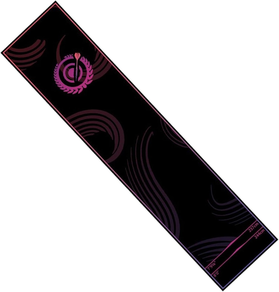 Dart Mat - Darttapijt Werplijn - Sport Plezier - Antislip Kristalfluweel - 300 cm Lengte - Roze