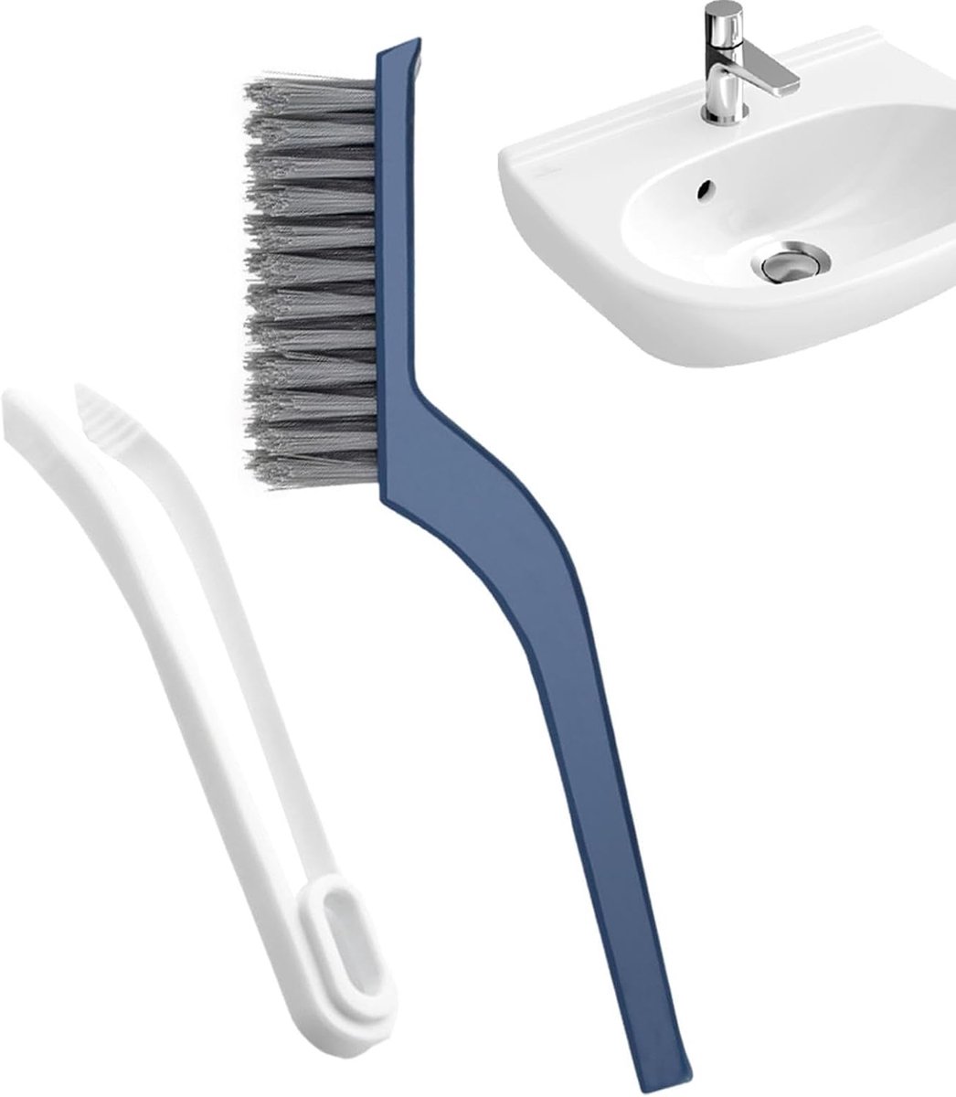 Raamwisser Tool - Schoonmaakborstel - Glazen Oppervlakken Reinigen - Verstelbare Handgreep - 75 cm - Blauw