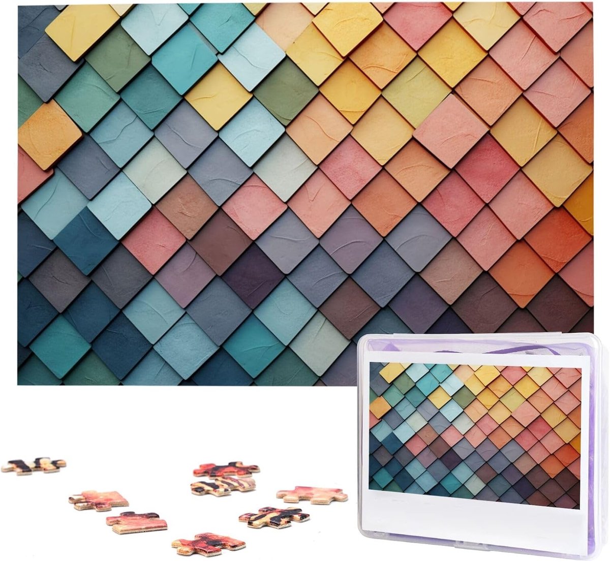 Gepersonaliseerde Puzzels - Fotopuzzel Legpuzzel - Ontspannende Hobby - Kleurrijke Tegels - 1000 Stukjes - Veelkleurig