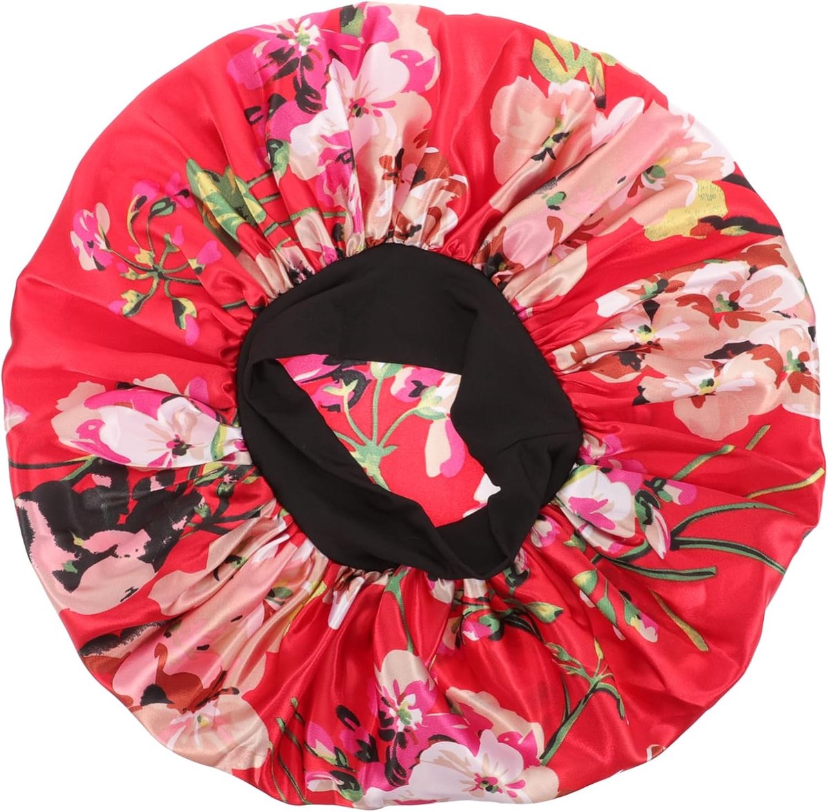 Haarbonnet Set - Satijnen Mutsen - Haar Beschermen - 3 Stuks Set - 32 cm Diameter - Wijnrood