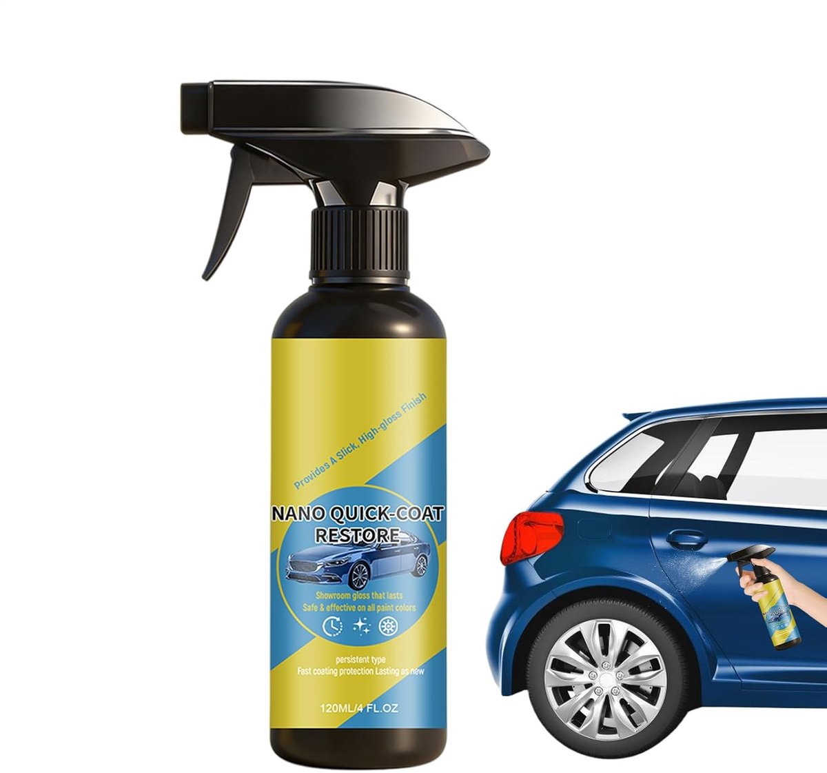 Keramische coating spray - Auto bescherming - Lak onderhoud - Nanotechnologie bescherming - 120 ml - Helder