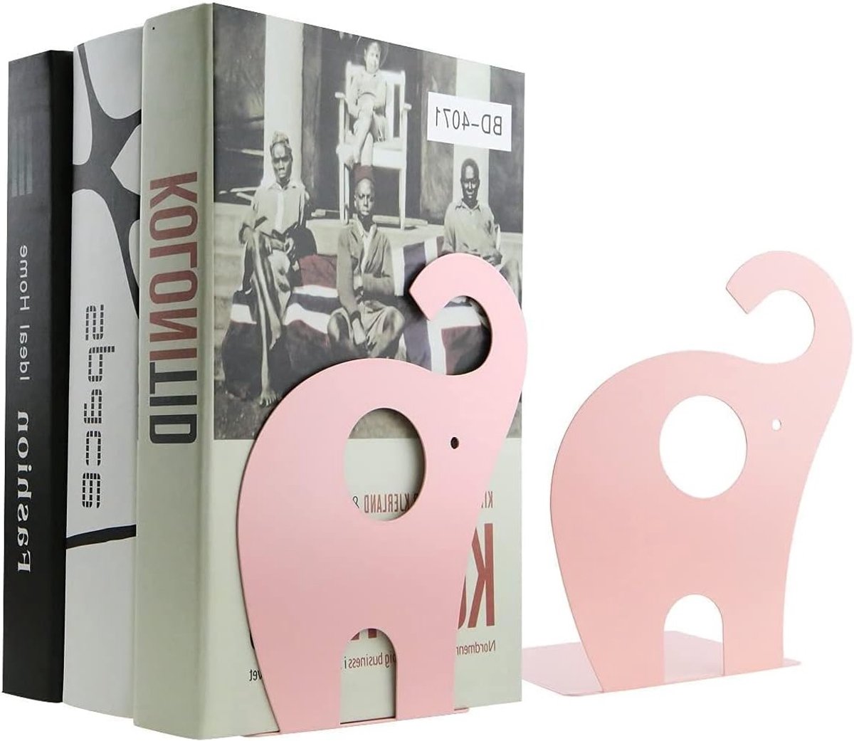 Creatieve Olifant Boekensteunen voor Kinderen - Dieren Boekensteunen, Kantooraccessoires, 19x12cm (Roze)