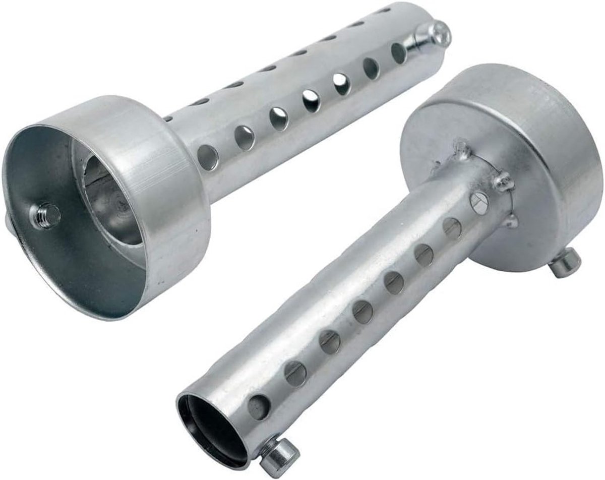 48mm DB Killer Silencer - Universele Geluidsdempende Demper, Afneembare Silencer, Set van 2 voor Motoren en Scooters