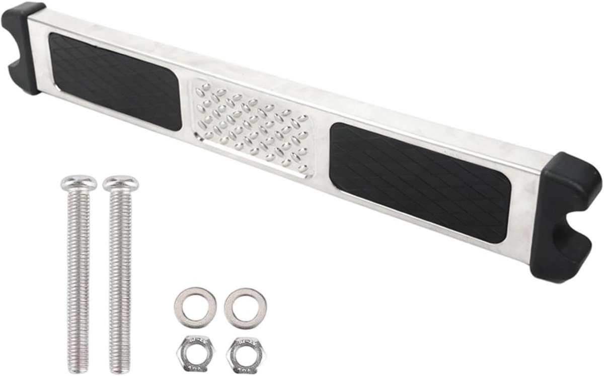 Zwembadladdertreden - Treden RVS - Veilig Zwemmen - Antislip Oppervlak - 48 cm Breed - Zilverkleurig