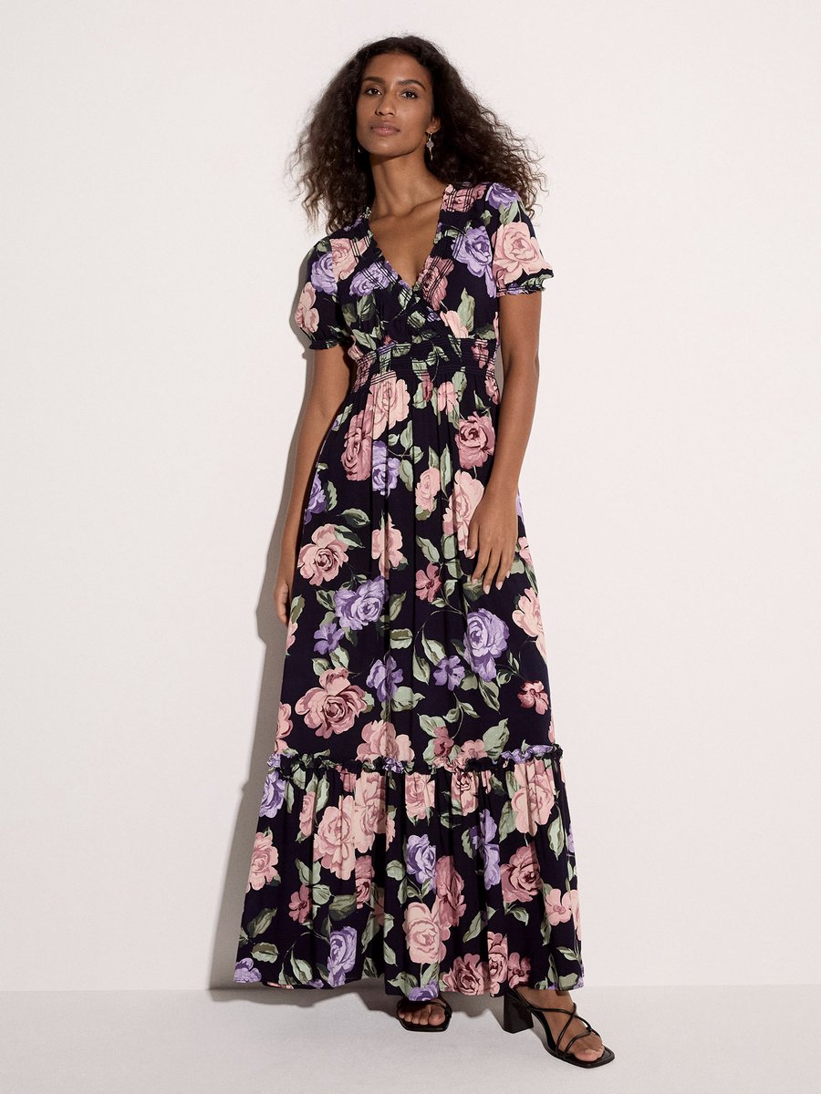 Chloe maxi-jurk met bloemenprint