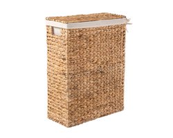CALICOSY - Wasmand met deksel van waterhyacint L21 cm - MAYA