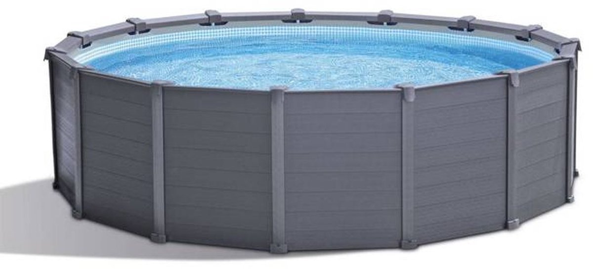 Intex Graphite Gray Panel kit piscine - Ø 478 x 124 cm